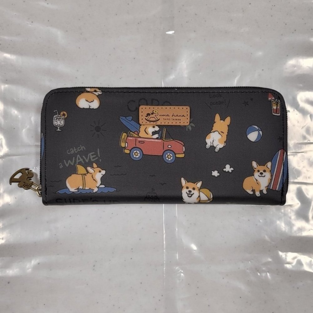 Waterproof Corgi Long Wallet Fits Phone & Bills - Picture 9 of 16